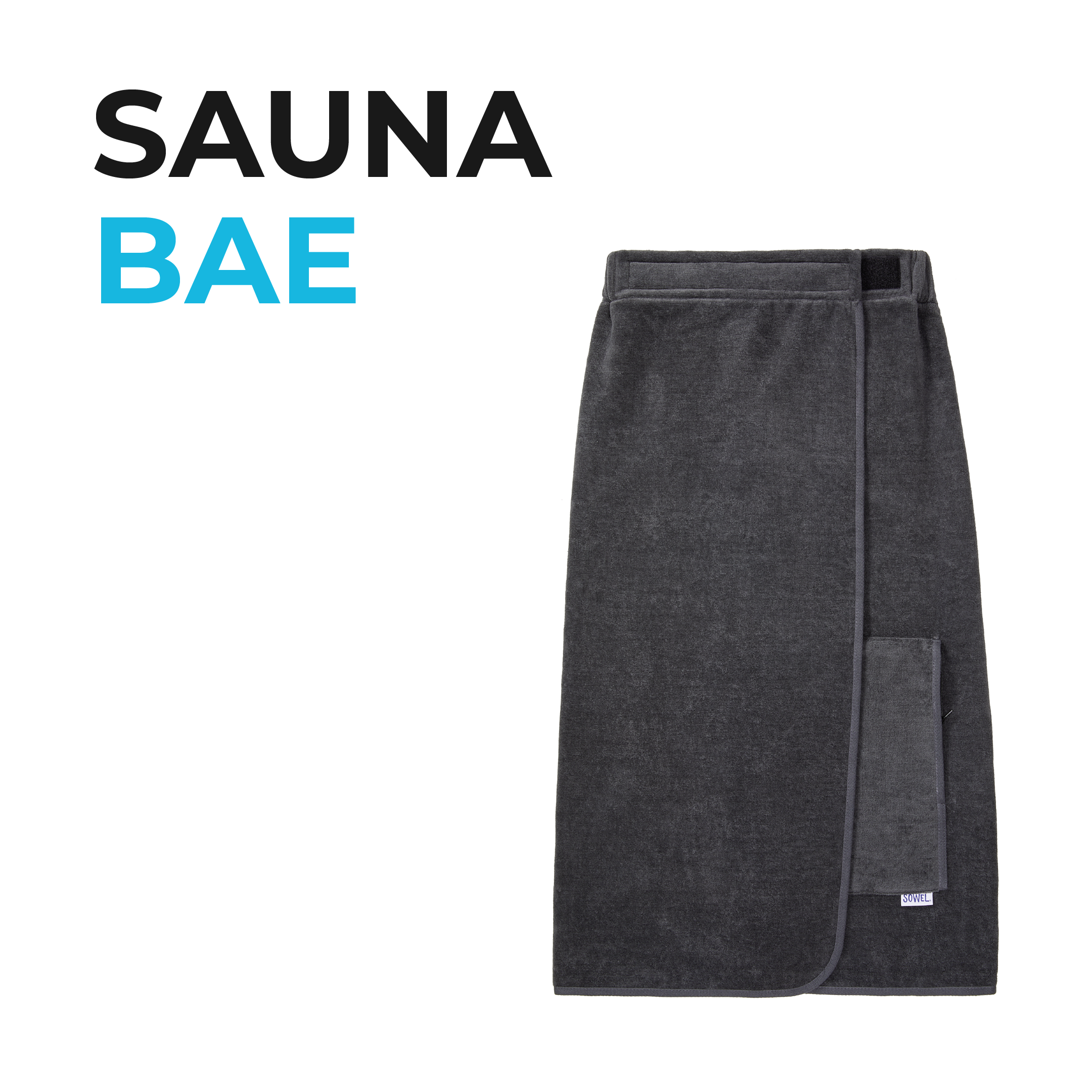 Sowel® Sauna Bae Bio-Baumwolle - 100% Damen Saunakilt 