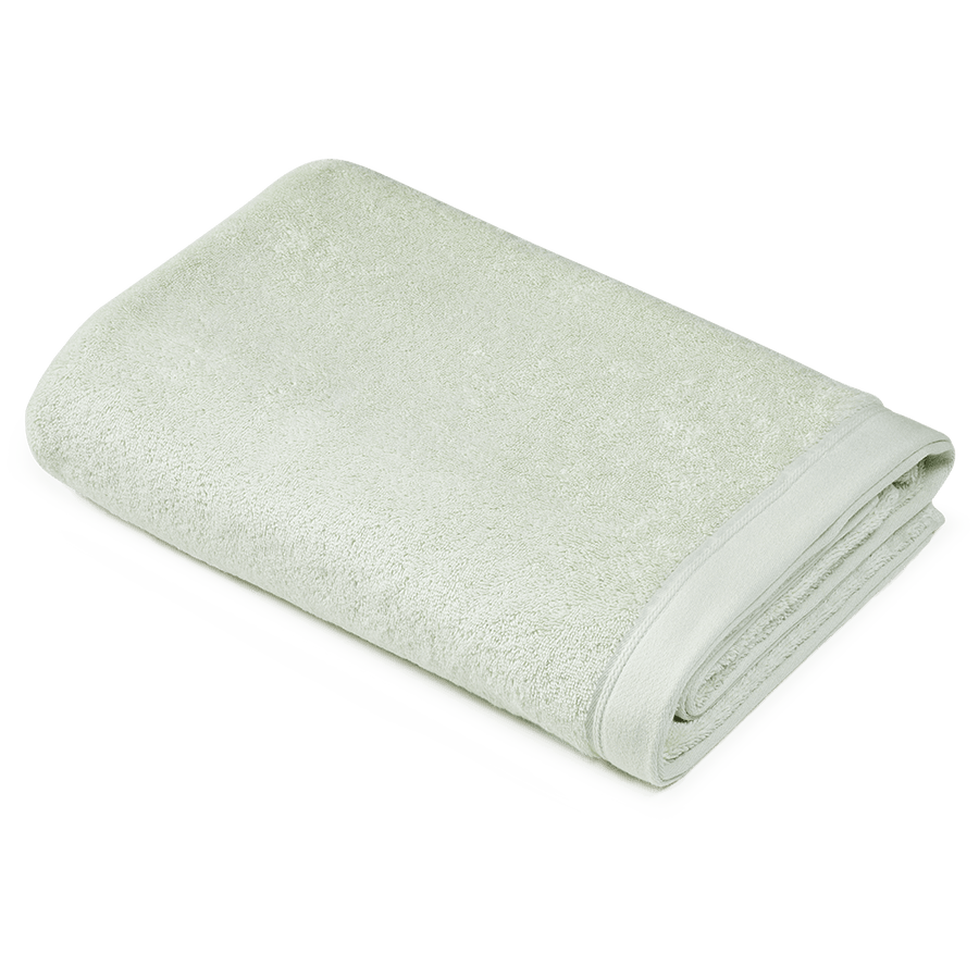 Badetuch 100x150 cm aus Bio-Baumwolle in Mint – gefaltet
