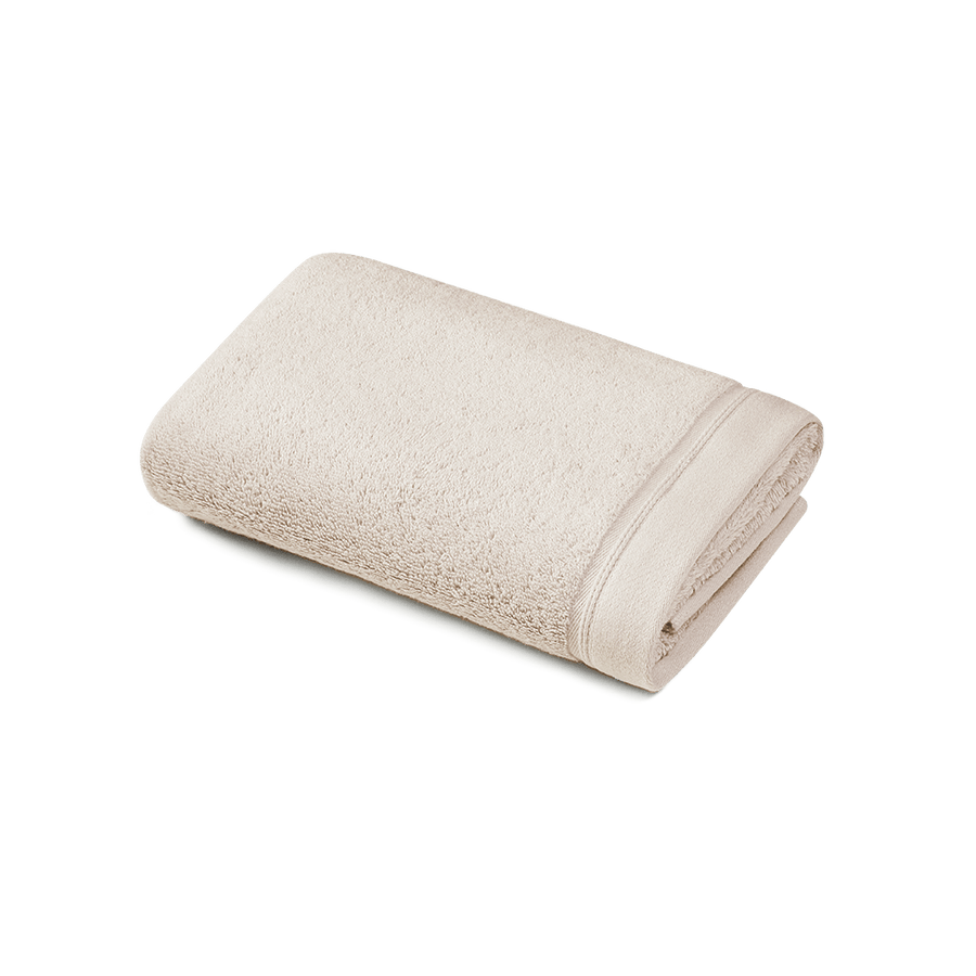 Handtuch 50x100 cm aus Bio-Baumwolle in Mokka – gefaltet