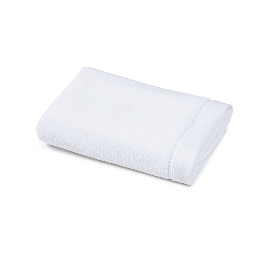 Handtuch 50x100 cm aus Bio-Baumwolle in Weiß – gefaltet
