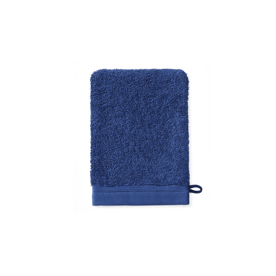 Waschlappen 15x21 cm aus Bio-Baumwolle in Marineblau