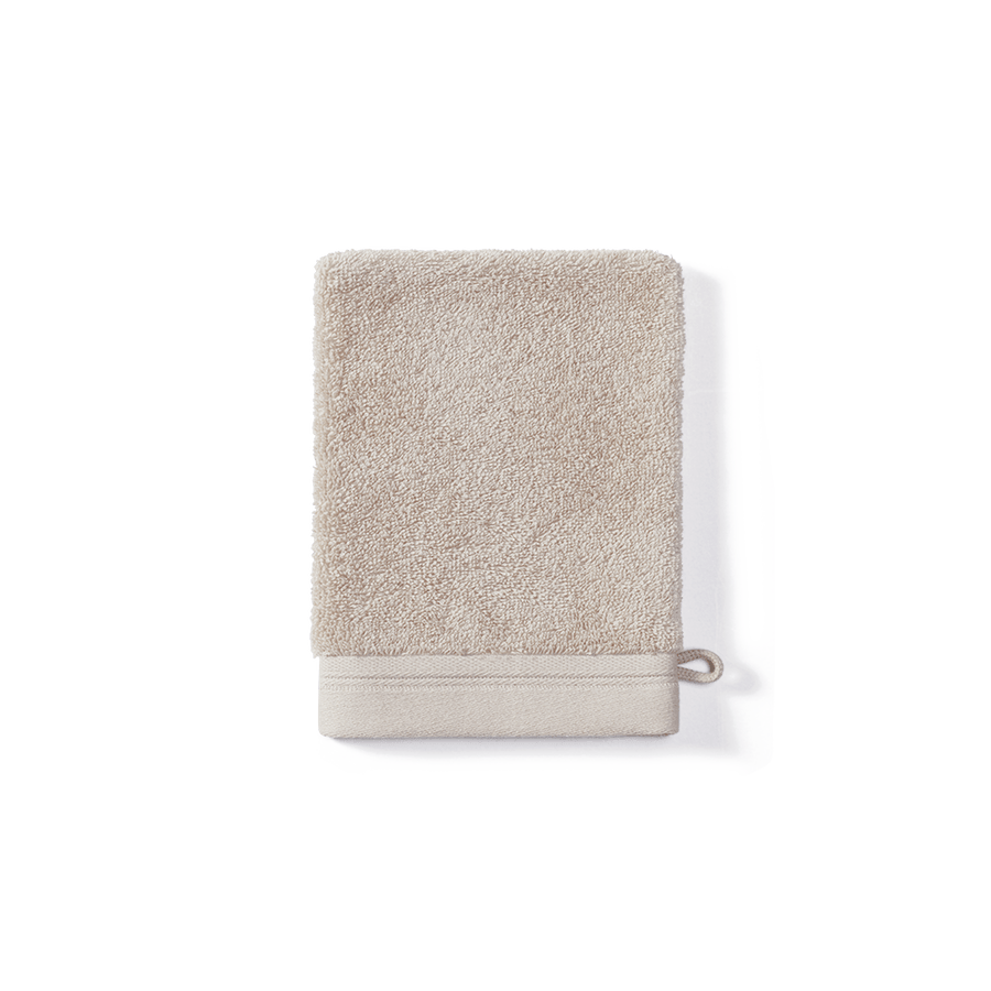 Waschlappen 15x21 cm aus Bio-Baumwolle in Mokka