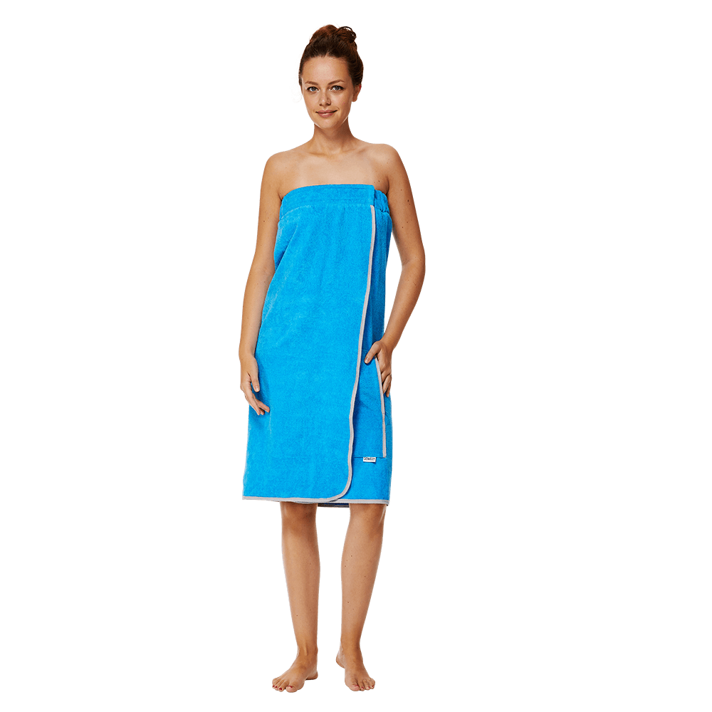 Sowel® Paréo De Sauna Pour Homme, Drap De Sauna Avec Fermeture, Serviette De Sauna 100% Coton, Gris/Bleu Sowel® Paréo De Sauna Pour Homme, Drap De Sauna Avec Fermeture, Serviette De Sauna 100% Coton, Gris/Bleu